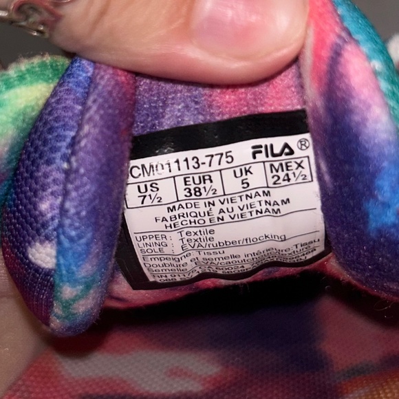 Women’s Colorful Tie Dye Platform Fila Sneakers | Size 7.5 - Picture 7 of 7